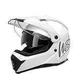 Westt Motocross Fullface MTB Helm Motorradhelm Herren Damen mit Doppelvisier...