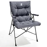 EVER ADVANCED Campingstuhl Faltbar 6CM Gepolstert Klappstuhl 180KG Belastbar,...