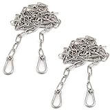 ACONDE 2 Stück Metallkette, 1M Edelstahl Ketten, Gliederkette mit Karabiner...