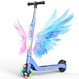SISIGAD E Scooter Kinder für 6-10 Jahre, E Roller Kinder 5.3 Zoll Kinderroller...