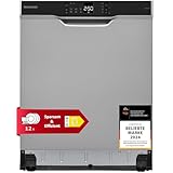 Telefunken Geschirrspüler Unterbau 60 cm, Spülmaschine Silber, 12 Maßgedecke,...