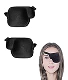 2 Stück Einzelne Augenklappe Dreidimensional Elastische Verstellbare Augenmaske...