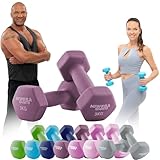 Miweba Sports Neopren Hantelset NKH100 | 𝐏𝐫𝐨𝐟𝐢 Hantel - Hexagon...