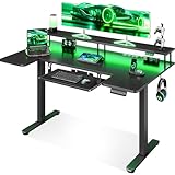 OffiGo U-förmiges Höhenverstellbarer Schreibtisch, 140 cm Elektrischer...