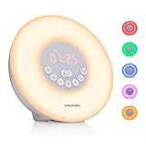 Grundig Lichtwecker mit FM-Radio - Tageslichtwecker mit 10 natürlichen Klängen...