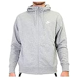 Nike Herren M Nsw Club hættetrøje Fz Ft Hooded Sweatshirt, Dk Grey...