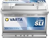 Varta mercury oxide, E11 Blue Dynamic Autobatterie, 574 012 068 3132, 74Ah, 680A