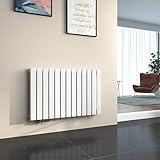 EMKE Heizkörper Horizontal 630x1000mm, Design Flachheizkörper Doppellagig...