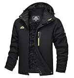 TACVASEN Herren Wasserdicht Winter Skijacke Warme Snowboardjacke Outdoorjacke...