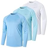 ZENGVEE 3er Pack UV Shirt Herren Rashguard UPF 50+ UV Schutz Shirt Schwimmshirt...