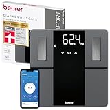 Beurer BF 500 Personenwaage mit Bluetooth und App, digitale Körperfettwaage mit...