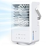 Mobiles Klimaanlage, Klimagerät Tragbare 1000ML Air Cooler 4 in 1 Persönlich...