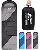Active Era Premium Mumienschlafsack 250 GSM, Schlafsack Winter & Sommer, 0°C...