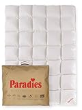 PARADIES Daunendecke 135x200 cm 665g - Gabi 90, Ganzjahresdecke mit 100%...