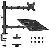 BONTEC Monitor Halterung mit Laptop Arm für 13-32 Zoll LCD LED Bildschirm bis...