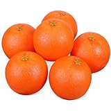 Gadpiparty 6 Stück Künstliche Orangen Künstliche Früchte Simulationsorangen...