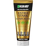 5kind Extra Starke Hanfcreme 100ml - Hochkonzentriertes Hanföl und Arnika-Creme...