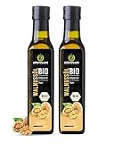 Kräuterland Bio Walnussöl 2X250ml (500ml), Walnusskernöl, nativ,...