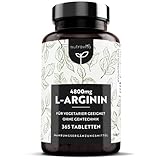 365 L Arginin Tabletten hochdosiert 4800 mg je Tagesdosis - aus Fermentation - L...