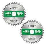 RRRST 2Stück Sägeblatt Kreissägeblatt 125 x 22.23 mm, 40 Zähne - Multi...
