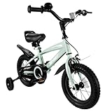 BODIOO Kinder Fahrrad 12 Zoll Kinderfahrrad mit verstellbarem Sitz, Dualbremsen,...