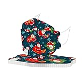 DolceTiger 10 Stück Weihnachten Erwachsenen Schichten Fischförmige_Mundschutz...