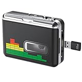 Tragbarer Kassettenspieler zu MP3 Konverter – USB Kassettendigitalisierer mit...