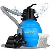 Monzana® Sandfilteranlage MZPP100 5000 l/h bis 20.000L Pool inkl Filterbällen...