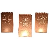 10 Stück Papier Lichttüten Lichtertüten Sonne für Teelichter Kerzen Laternen...