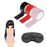 Bondage Tape 4-er Bondageset Fessel Set,16m*5cm Bondagetapes & Augenmaske...