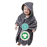 Mabyen Baby Kapuzen Bademantel | Baby Poncho mit Kapuze - aus 100% Bio-Baumwolle...