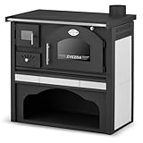 Kaminofen Holzofen Küchenhexe Küchenofen mit Backofen und Kochplatte ZVEZDA,...