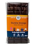 NO SUGAR SUGAR | Dunkle Orange Schokolade (100 g) vom Konditor, zuckerfrei