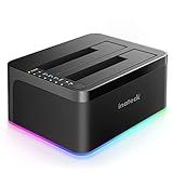 Inateck RGB Festplatten Dockingstation USB 3.0 mit Offline-Klonfunktion, für...