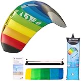 HQ - Symphony Beach III Sport Rainbow, Zweileiner Lenkmatte, inkl. Lenkschnüre...