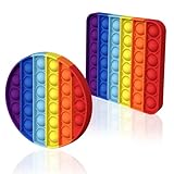 HOUT® 2Pcs Poppit Pop Fidget It Toy Set - Bubble Popet Antistress Spielzeug |...