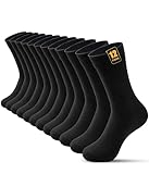 YESWEL 12 Paar Socken Herren, Schwarz Baumwollsocken, Business Herrensocken,...