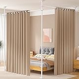 WELDUN Raumteiler Paraventgestell Gardinenstangen, Freistehend Trennwand...