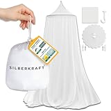 Silberkraft Moskitonetz XXL für Doppelbett - Mückennetz mit...