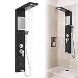 Froadp Duschpaneel Regendusche Edelstahl Duschsystem 5-Funktion Wandmontage...