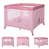 Lorelli Baby Laufstall Playground, kleiner Laufgitter 100x100 cm, Absperrgitter...
