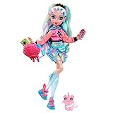 MONSTER HIGH Lagoona Blue Puppe - Pink Hoodie, Batik-Bikeshorts,...