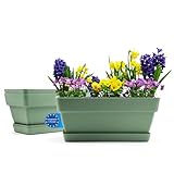 BigDean 3 Stück Balkonkasten Blumenkasten Balkon 40 cm lang aus bruchfestem...