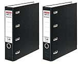 Doppelpack Herlitz 10842276 Doppelordner maX.file protect A4 schwarz FSC Mixed...