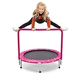 COSTWAY Ø92cm Mini Trampolin, Fitness Trampolin faltbar, Kindertrampolin bis...