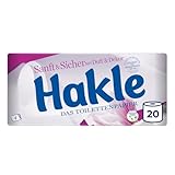 Hakle SANFT & SICHER Toilettenpapier – 20 Rollen, Die Sanfte, Duftende Pflege...