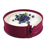 coox Springform mit Porzellanboden ⌀ 26 cm in Dunkelrot, backen und direkt auf...