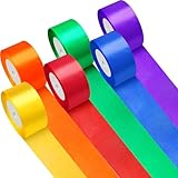 60m Seidenbänder Bunt, Geschenkband Breit, Regenbogen-Satinband 50mm Breit...