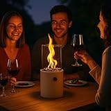 TOM Innovation XXL Gas Tischkamin - 12 Stunden Brenndauer für Indoor & Outdoor...