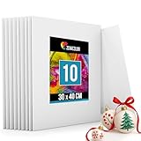 Zenacolor - Canvas Set 10 teilig - Leinwand zum Bemalen 30x40cm - Gemälde auf...
